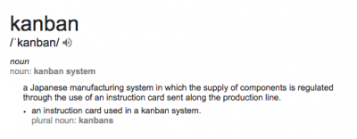 Kanban definition on google